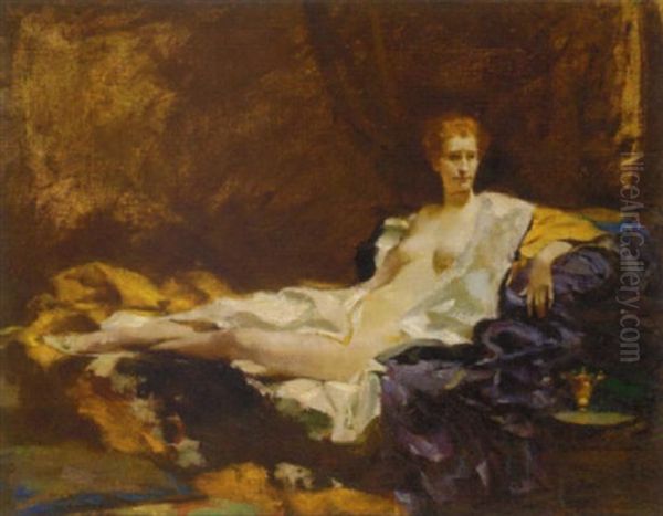 Ruhende Oil Painting by Rudolf Nissl