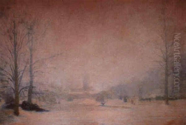 Giornata Invernale Oil Painting by Giuseppe de Nittis