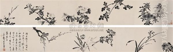 Flowers Oil Painting by  Niu Shihui