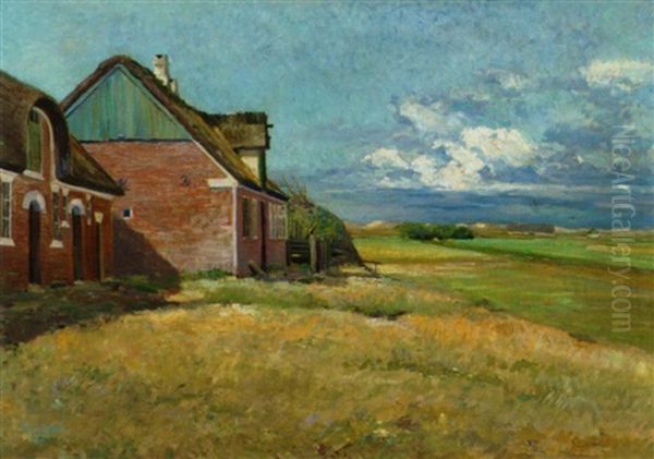 Schwere Wolken Aus Nordwest, Fano Oil Painting by Erwin Noebbe