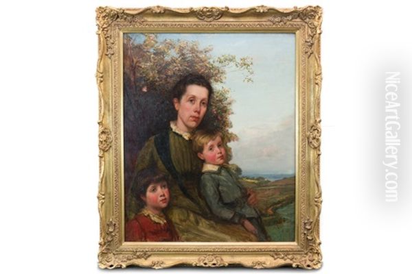Family Portrait Oil Painting by James Campbell Noble