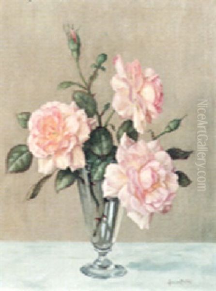 Roses Oil Painting by James Campbell Noble
