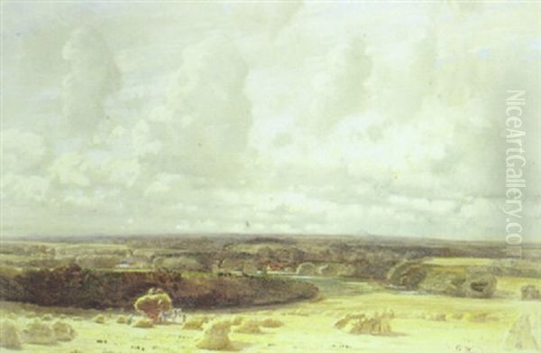 Harvest Time Oil Painting by Robert Noble