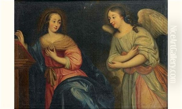 Annonciation Oil Painting by Jean Nocret
