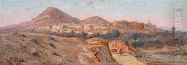 Vue D'une Ville Orientale Oil Painting by Maxime Noire