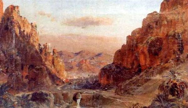 Les Gorges D'el Kantara Oil Painting by Maxime Noire