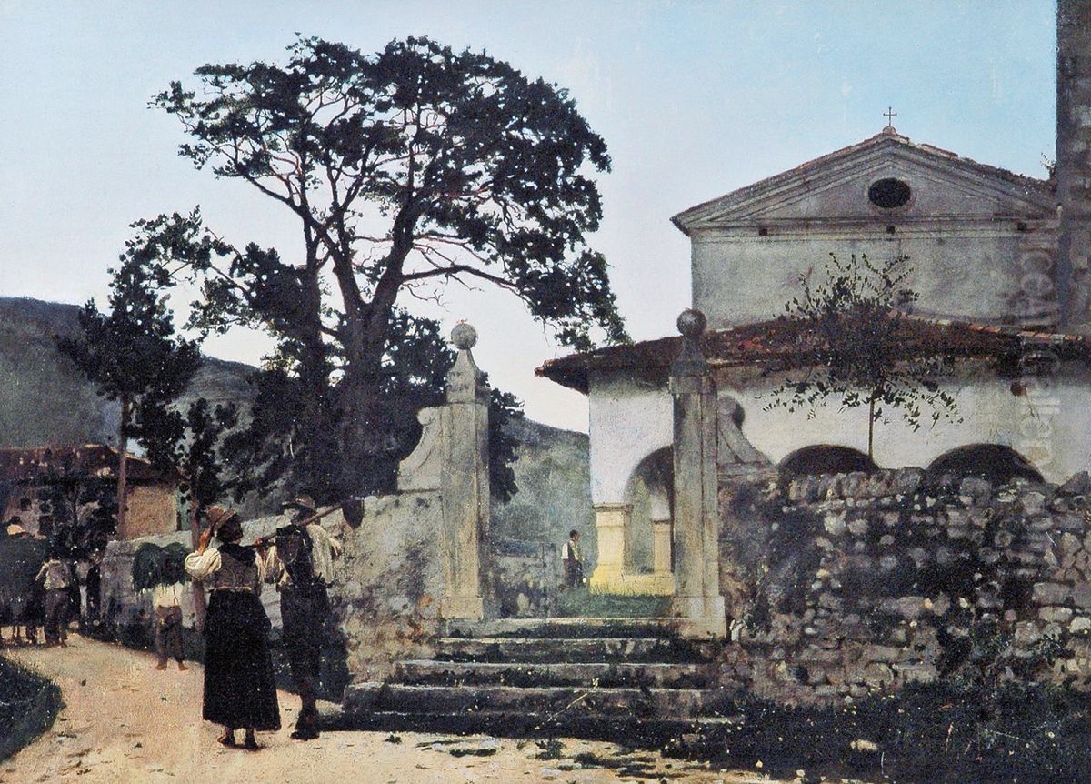 Verso Sera A Coltura Oil Painting by Luigi Nono