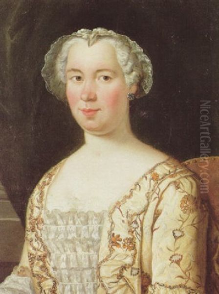 Portrait Maria Leszczynska, Gemahling Konig Ludwig Xv. Von Frankreich Oil Painting by Donat Nonotte