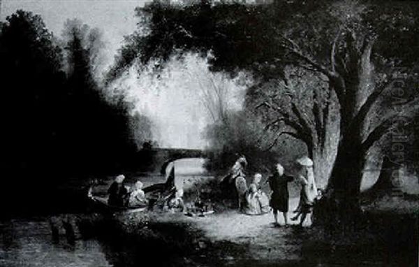 The Music Party Oil Painting by Friedrick Norbert