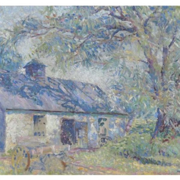 The Blacksmith' Shop, Chester Springs, Pa Oil Painting by Eleanor Norcross