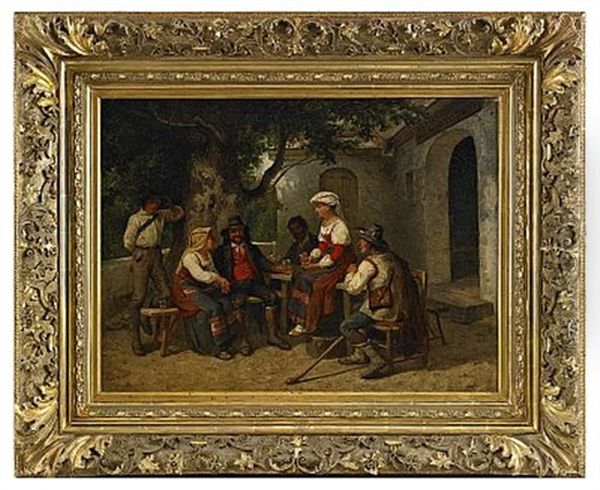 Antica Osteria Del Mont Tesstacio Oil Painting by Bengt Nordenberg