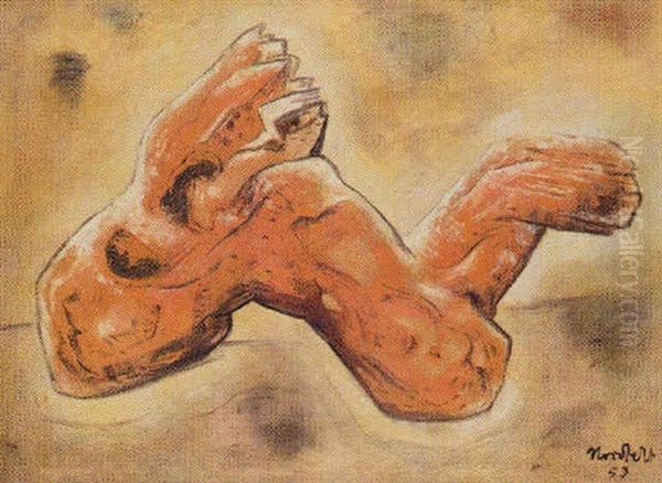 Medrone Oil Painting by Bror Julius Olsson Nordfeldt