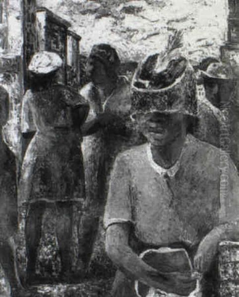 Texas Oil Painting by Bror Julius Olsson Nordfeldt