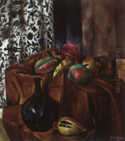 Still Life Oil Painting by Bror Julius Olsson Nordfeldt