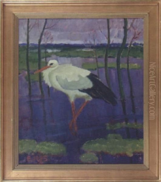 Stor I Karr Oil Painting by Ernst Norlind