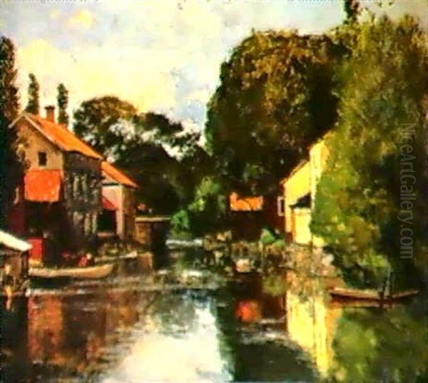 Fran Kopingsan Oil Painting by Reinhold Norstedt