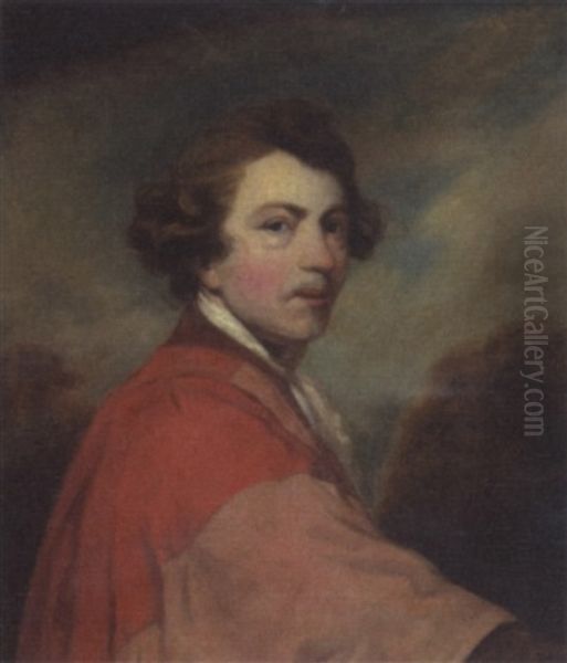 Portrait Of Sir Joshua Reynolds Oil Painting by James (Thomas J.) Northcote