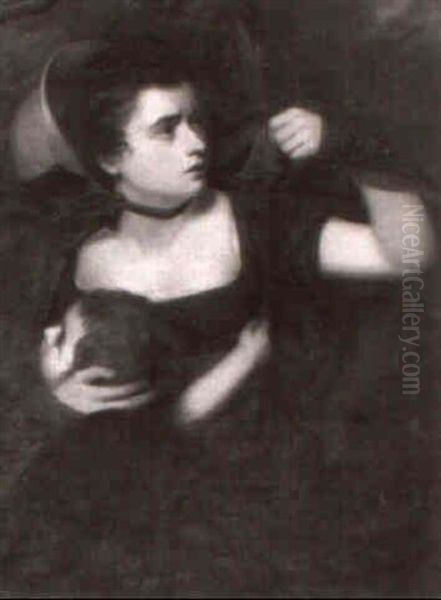 Sheltering From A Storm Oil Painting by James (Thomas J.) Northcote