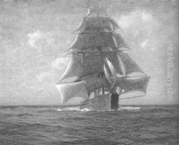Full Sail Oil Painting by William Edward Norton