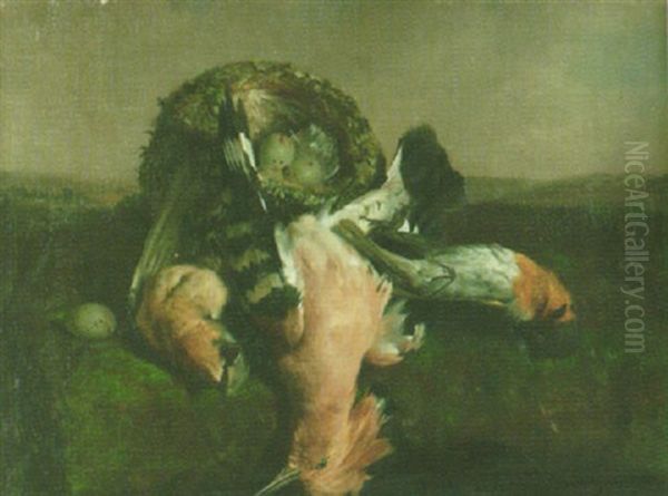 Asetelma Oil Painting by David Emile Joseph de Noter