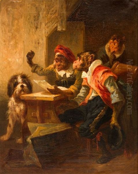 La Lecture Oil Painting by Zacharias Noterman