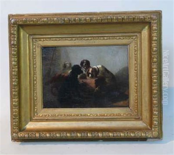 Sans Titre (+ Another; Pair) Oil Painting by Zacharias Noterman