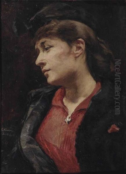 Portrait Of A Lady Oil Painting by Elizabeth Nourse