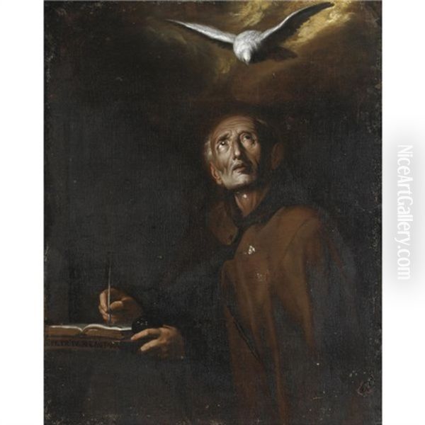 San Pietro D'alcantara Oil Painting by Pietro Novelli