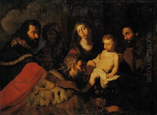 Adorazione Del Magi Oil Painting by Pietro Novelli
