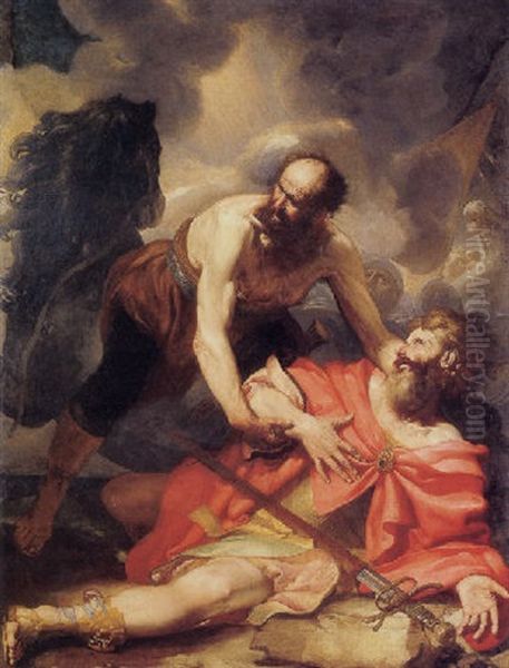 The Conversion Of Saul (saint Paul) Oil Painting by Pietro Novelli