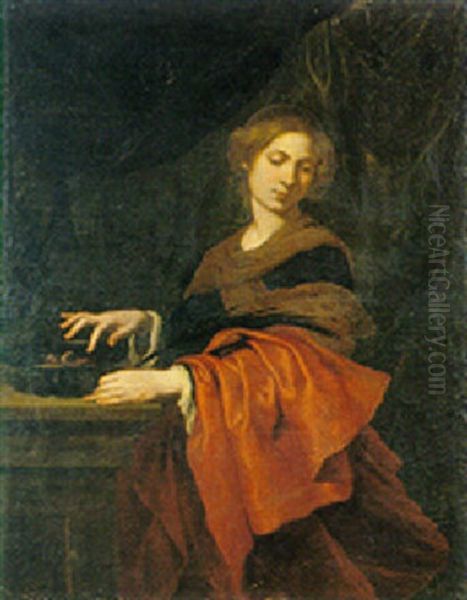 Santa Lucia Oil Painting by Pietro Novelli