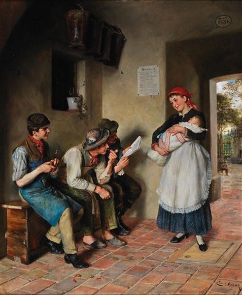 The Next Generation Oil Painting by Ernst Nowak