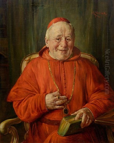 Portrat Eines Kardinals Oil Painting by Ernst Nowak