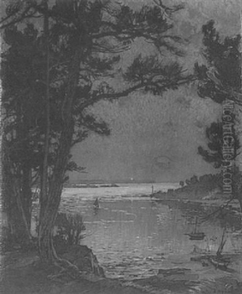 Paysage Mediterraneen Oil Painting by Alexandre Nozal