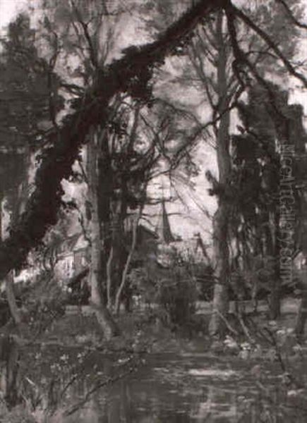 Am Bach Oil Painting by Alexandre Nozal