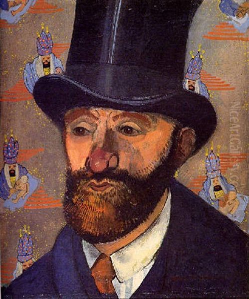 Portrait Of A Man Oil Painting by Felix Nussbaum