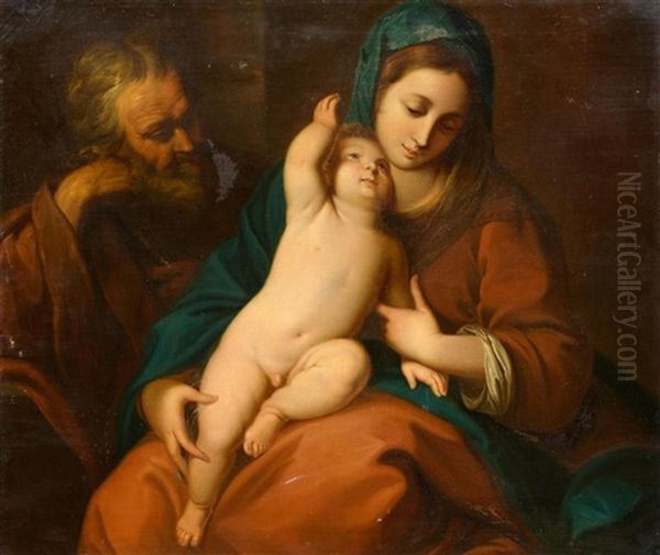 Heilige Familie Oil Painting by Carlo Francesco Nuvolone