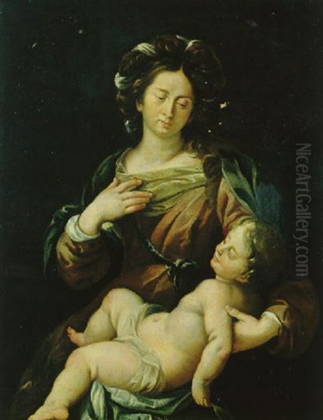 Madonna Mit Dem Schlafendem Kind Oil Painting by Carlo Francesco Nuvolone