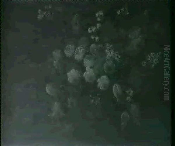 Natures Mortes Aux Fleurs                                   (2) Oil Painting by Mario Nuzzi Mario Dei Fiori