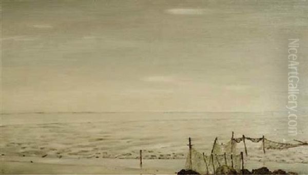 Netten Bij Laag Water Oil Painting by Dirk Nyland