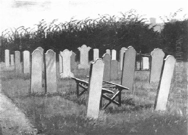 Het Kerkhof Van Wieringen Oil Painting by Dirk Nyland