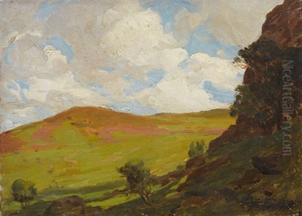 Luggala, County Wicklow Oil Painting by Dermod William O'Brien