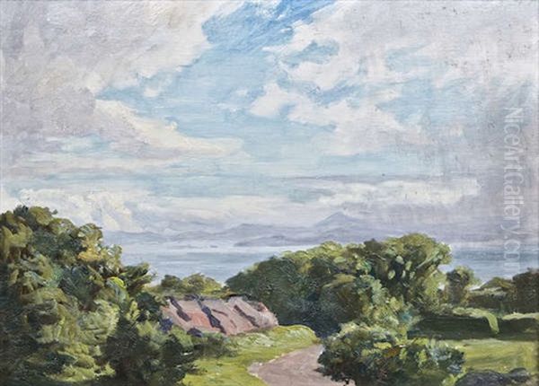 Across The Bay From Howth Head Oil Painting by Dermod William O'Brien