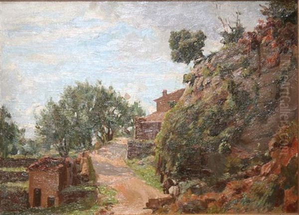 Farmstead Oil Painting by Dermod William O'Brien