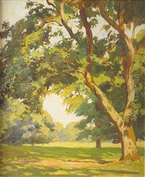 In The Park, Cahirmoyle Oil Painting by Dermod William O'Brien