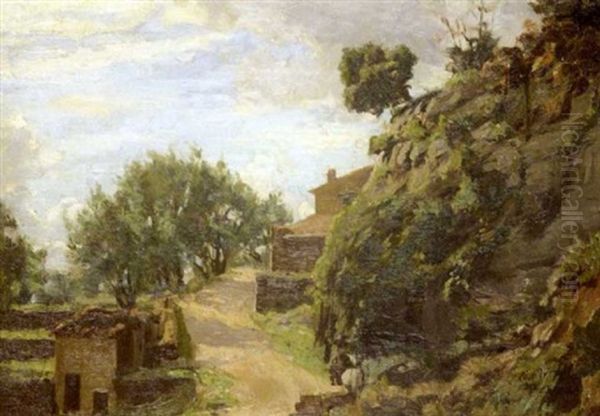 Vence, South Of France Oil Painting by Dermod William O'Brien