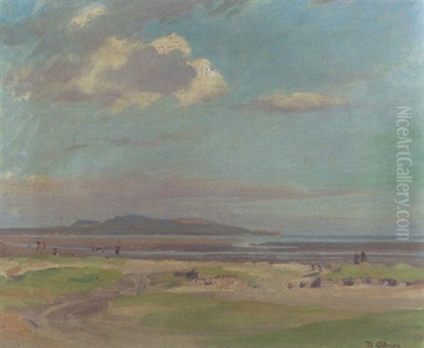 Howth From Dollymount Strand Oil Painting by Dermod William O'Brien