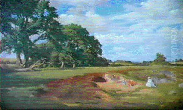 The Sand Pit Oil Painting by Dermod William O'Brien