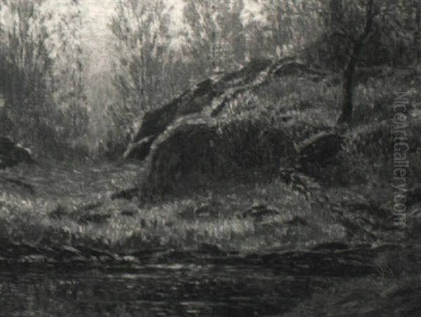 Day In Spring Oil Painting by Leonard Ochtman