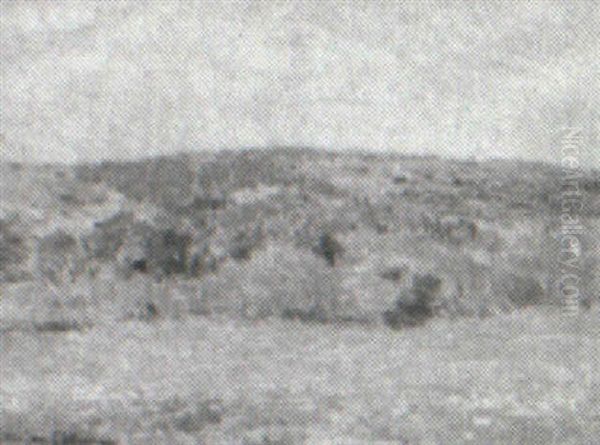 Summer Landscape Oil Painting by Leonard Ochtman